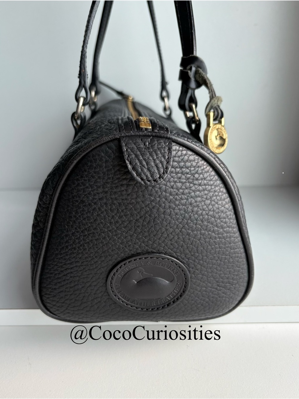 Dooney and Bourke awl pebbled leather barrel bag - Picture 3 of 16